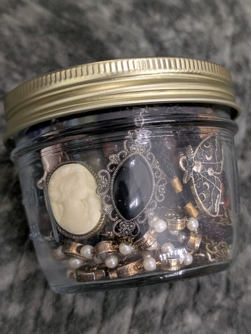 Mystery Jewelry Jar 4oz Gothic Witchy Theme Mixed Assortment Whimsigoth